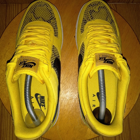 Nike Air Force 1 \'07 Premium Yellow Snakeskin BQ4424 700 Mens 8.5 main image 2
